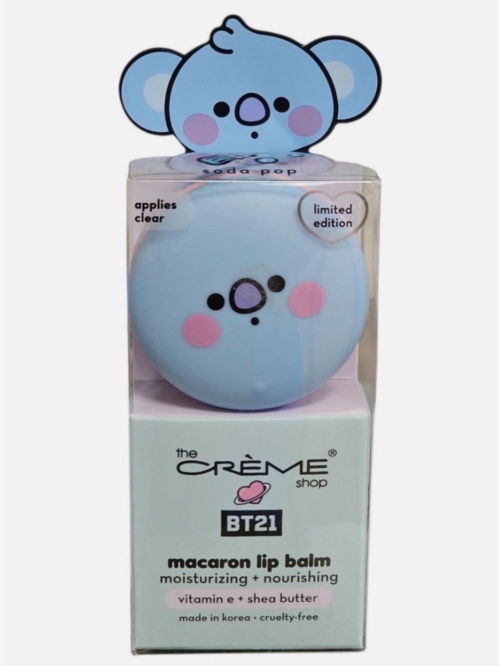 The Crème Shop BT21 Koya Macaron Lip Balm - Light Blue